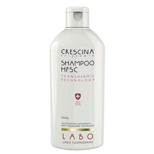 CRESCINA Man Re-Growth Shampoo HFSC Transdermic - Exfoliating shampoo for hair regrowth, 200 ml